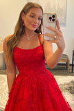 LTP1048,Red Spaghetti Straps Long Prom Dress with HZ0307