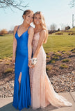 Sheath Blush Pink Lace Evening Prom Dress, Style HZ0307
