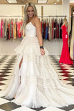 LTP1612,Fabulous Off The White Tulle Layers Long Prom Evening HZ0307