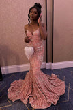 Fuchsia Mermaid Sequin Long Prom HZ0307