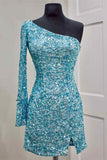 LTP1147,Sparkle one sleeves mini prom evening dresses short homecoming HZ0307