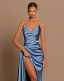 Green Prom Dresses, Satin Party Dress, Bodycon Sexy Prom Dress With HZ0307